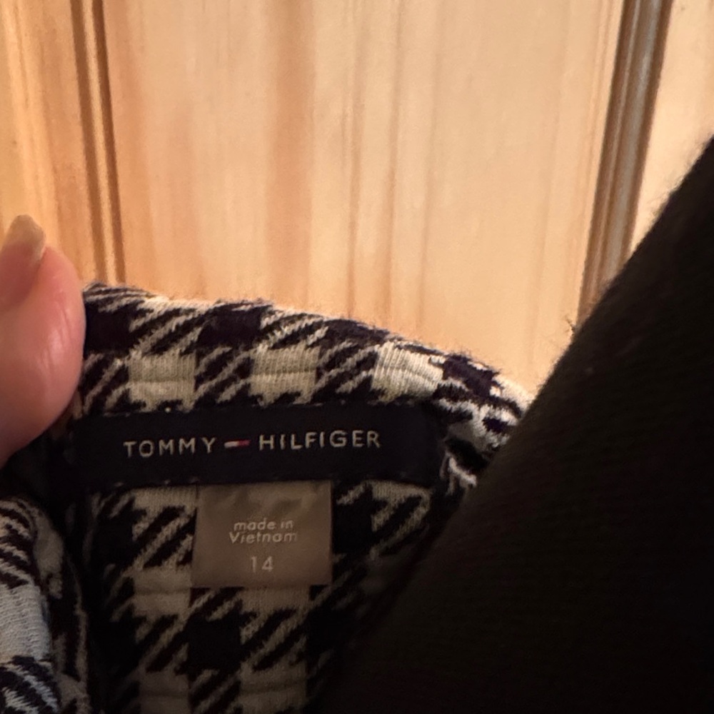 Tommy Hilfiger Black and White Houndstooth Dress - Picture 2 of 6